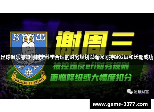 足球俱乐部如何制定科学合理的财务规划以确保可持续发展和长期成功
