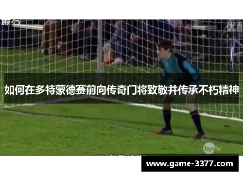 如何在多特蒙德赛前向传奇门将致敬并传承不朽精神