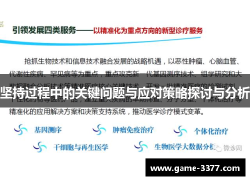 坚持过程中的关键问题与应对策略探讨与分析